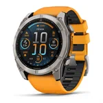 יבואן רשמי-שעון ספורט Garmin Fenix 8 AMOLED Sapphire TITANIUM 51mm 010-02905-11H