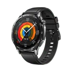 יבואן רשמי-שעון חכם HUAWEI WATCH GT 5 46mm (VLI-B19) Black Fluoroelastomer Strap