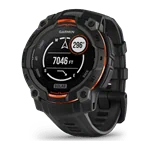 יבואן רשמי-שעון חכם Garmin Instinct 3 Solar 45mm Black Bezel with Black Band