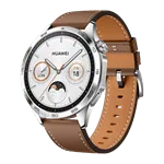 יבואן רשמי-שעון חכם HUAWEI WATCH GT 4 46mm (PNX-B19) Brown Leather Strap