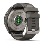יבואן רשמי-שעון ספורט Garmin fēnix 9 Pro inReach Solar 51mm Titanium with Pebble Gray/Silver Gray Silicone Band 010-04339-01H 2