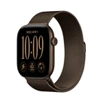 יבואן רשמי-שעון חכם Apple Watch Series 12 46mm Dark Bronze Aluminium Case with Dark Bronze Milanese Loop GPS + Cellular MKDG4ZR/A