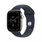 יבואן רשמי-שעון חכם Apple Watch Series 12 46mm Titanium Case Rubber Sport Band GPS + Cellular