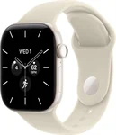 יבואן רשמי-שעון חכם Apple Watch Series 12 42mm Pearl Ceramic Case with Sand Sport Band GPS + Cellular
