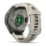 יבואן רשמי-שעון ספורט Garmin fēnix 9 Pro 43mm Titanium with Fog Gray/Dark Sandstone silicone band 010-04335-86H 2
