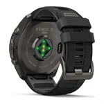 יבואן רשמי-שעון ספורט Garmin fēnix 9 Pro 51mm DLC Titanium with Black/Pebble Gray Silicone Band 010-04337-16H 2
