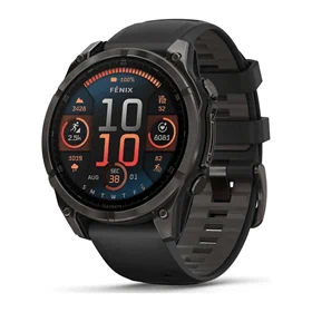 יבואן רשמי-שעון ספורט Garmin Fenix 8 AMOLED Sapphire TITANIUM 47mm 010-02904-21H