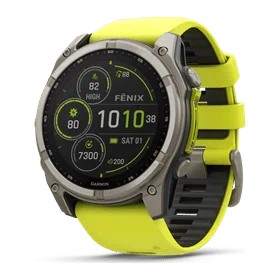 יבואן רשמי-שעון ספורט Garmin Fenix 8 Sapphire Solar TITANIUM 51mm 010-02907-21H