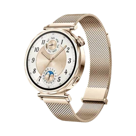 יבואן רשמי-שעון חכם HUAWEI WATCH GT 5 41mm (JNA-B19) Gold Milanese Strap