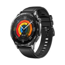 יבואן רשמי-שעון חכם HUAWEI WATCH GT 5 46mm (VLI-B19) Black Fluoroelastomer Strap