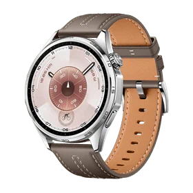 יבואן רשמי-שעון חכם Huawei Watch GT 6 46mm Grey Leather Strap