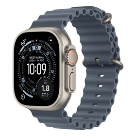 יבואן רשמי-שעון חכם Apple Watch Ultra 3 (2025) GPS +Cellular 49mm Titanium Case with Ocean Band
