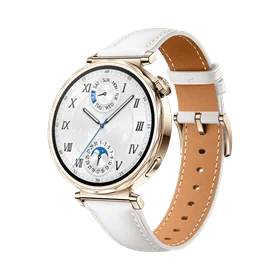 יבואן רשמי-שעון חכם HUAWEI WATCH GT 5 41mm (JNA-B19) White Composite Leather Strap​​