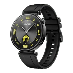 יבואן רשמי-שעון חכם HUAWEI WATCH GT 4 41mm (ARA-B19) Black Fluoroelastomer Strap