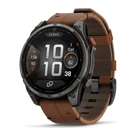 יבואן רשמי-שעון ספורט Garmin Fenix 8 Sapphire Carbon grey DLC titanium 47mm 010-03198-40H