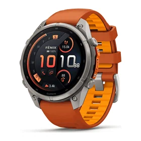 יבואן רשמי-שעון ספורט Garmin fēnix 9 Pro inReach 47mm Titanium with Graphite/Black Silicone band 010-04336-21H