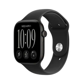 יבואן רשמי-שעון חכם Apple Watch Series 12 46mm Aluminum Case Rubber Sport Band GPS + Cellular
