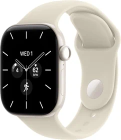יבואן רשמי-שעון חכם Apple Watch Series 12 42mm Pearl Ceramic Case with Sand Sport Band GPS + Cellular