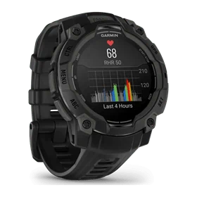יבואן רשמי-שעון ספורט Garmin Instinct 3 Tactical Edition Amoled 45mm Black Bezel with Black Band 010-02936-00H