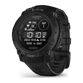 יבואן רשמי-שעון ספורט Garmin Instinct 3 Tactical Edition Solar 45mm Black Bezel with Black Band 010-02934-50H