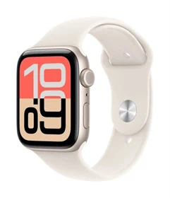 יבואן רשמי-שעון חכם Apple Watch SE 3nd Gen 2025 40mm Aluminum Case Rubber Sport Band GPS + Cellular