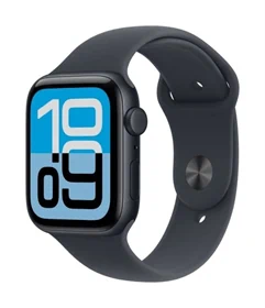 יבואן רשמי-שעון חכם Apple Watch SE 3nd Gen 2025 44mm Aluminum Case Rubber Sport Band GPS + Cellular