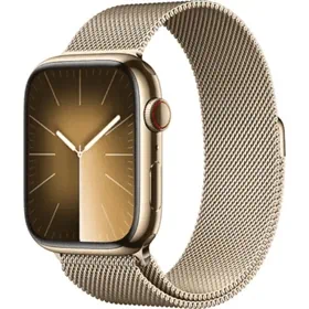יבואן רשמי-שעון חכם Apple Watch Series 9 41mm Stainless Steel Case Milanese Loop GPS + Cellular