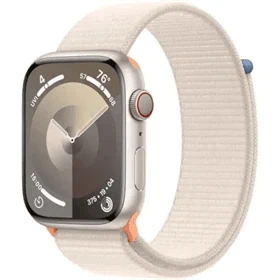 יבואן רשמי-שעון חכם Apple Watch Series 9 45mm Aluminum Case Textile Sport Loop GPS + Cellular