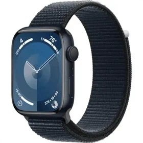 יבואן רשמי-שעון חכם Apple Watch Series 9 45mm Aluminum Case Textile Sport Loop GPS