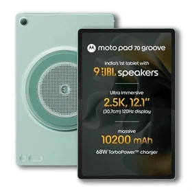 יבואן רשמי-טאבלט Motorola Moto Pad 70 Groove 12.1" 256GB 8Ram Wi-Fi