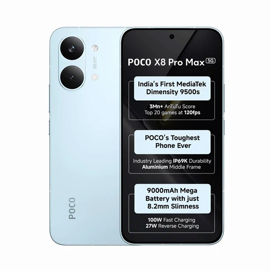 טלפון סלולרי Xiaomi Poco X8 Pro Max 5G 6.8" 512GB 12GB RAM גלובלי