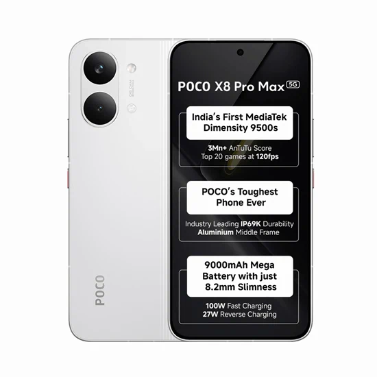 טלפון סלולרי Xiaomi Poco X8 Pro Max 5G 6.8" 256GB 12GB RAM גלובלי