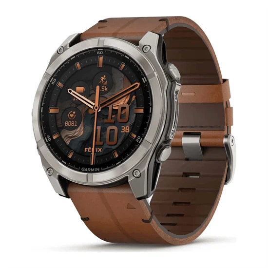 יבואן רשמי-שעון ספורט Garmin Fenix 8 AMOLED Sapphire Titanium 51mm 010-02905-40H