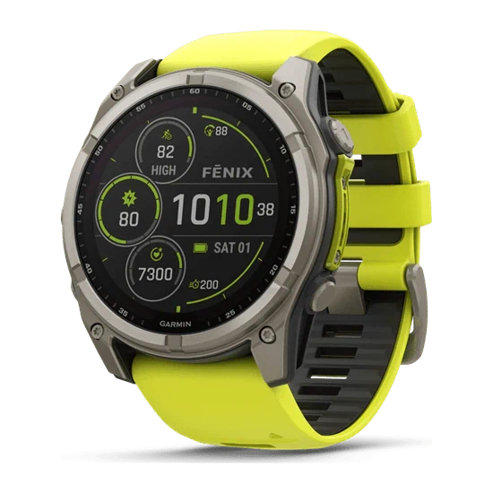 יבואן רשמי-שעון ספורט Garmin Fenix 8 Sapphire Solar TITANIUM 51mm 010-02907-21H