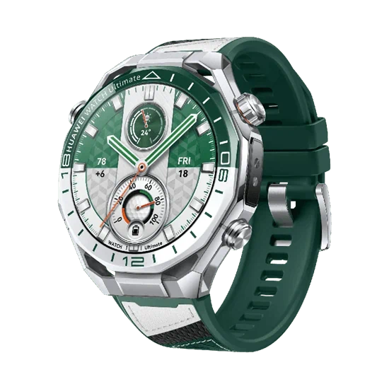 יבואן רשמי-שעון חכם Huawei Watch Ultimate 2 49mm Titanium Green Strap גלובלי