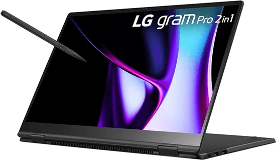 יבואן רשמי-מחשב נייד LG gram Pro 16” 2in1 Intel® Core™ Ultra 7 16GB 1TB 16T90SP-G.AAB6U1 S-Pen