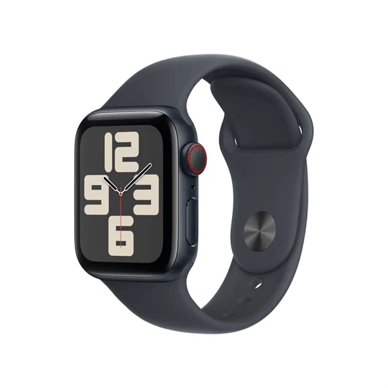 יבואן רשמי-שעון חכם Apple Watch SE 2nd Gen 2024 44mm Aluminum Case Rubber Sport Band GPS + Cellular