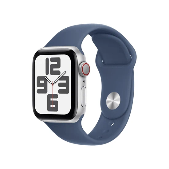 יבואן רשמי-שעון חכם Apple Watch SE 2nd Gen 2024 40mm Aluminum Case Rubber Sport Band GPS + Cellular