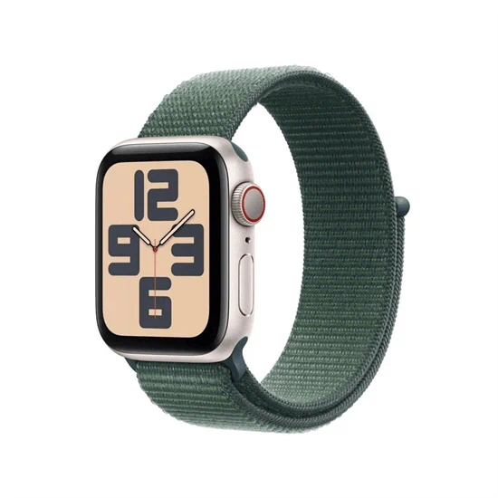 יבואן רשמי-שעון חכם Apple Watch SE 2nd Gen 2024 44mm Aluminum Case Textile Sport Loop GPS + Cellular​