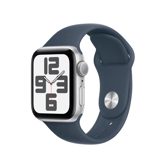 יבואן רשמי-שעון חכם Apple Watch SE 2nd Gen 2024 44mm Aluminum Case Rubber Sport Band GPS