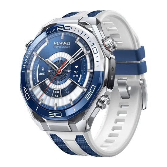 יבואן רשמי-שעון חכם Huawei Watch Ultimate 2 49mm Titanium Blue Strap