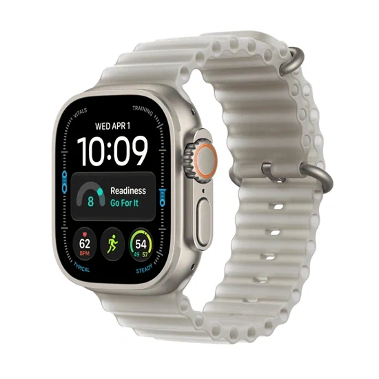 יבואן רשמי-שעון חכם Apple Watch Ultra 4 GPS + Cellular 49mm Titanium Case with Ocean Band