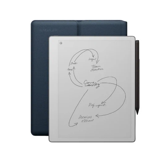 מחברת דיגיטלית Remarkable Paper Pure 10.3" with Marker Plus Pen and Sleeve Folio