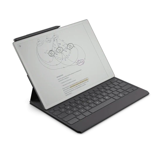 מחברת דיגיטלית Remarkable Paper Pro 11.8" with Marker Plus Pen and Type Folio
