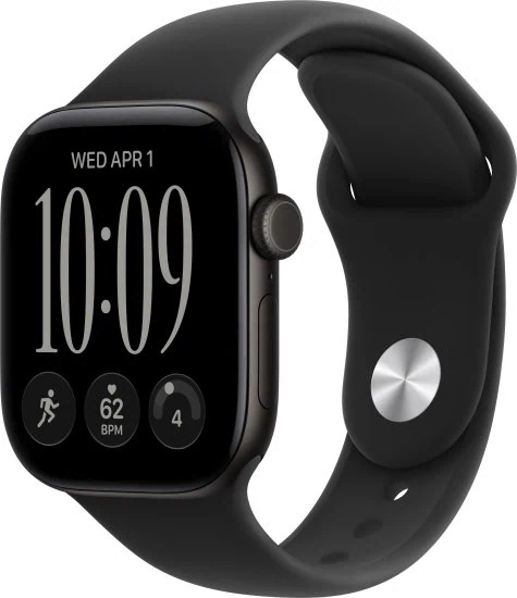 יבואן רשמי-שעון חכם Apple Watch Series 12 46mm Aluminum Case Rubber Sport Band GPS + Cellular