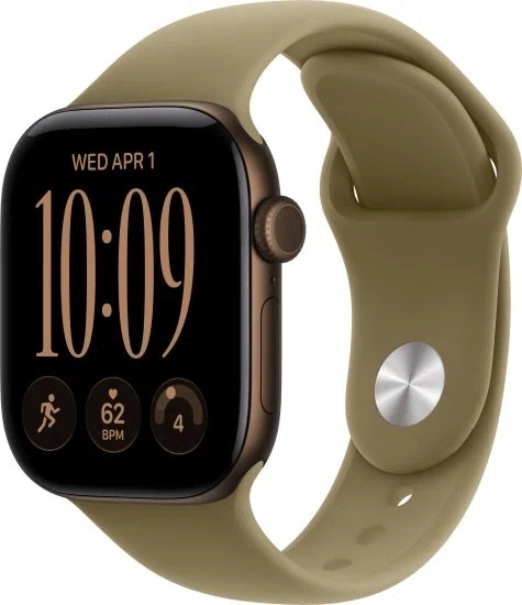 יבואן רשמי-שעון חכם Apple Watch Series 12 42mm Aluminum Case Rubber Sport Band GPS + Cellular