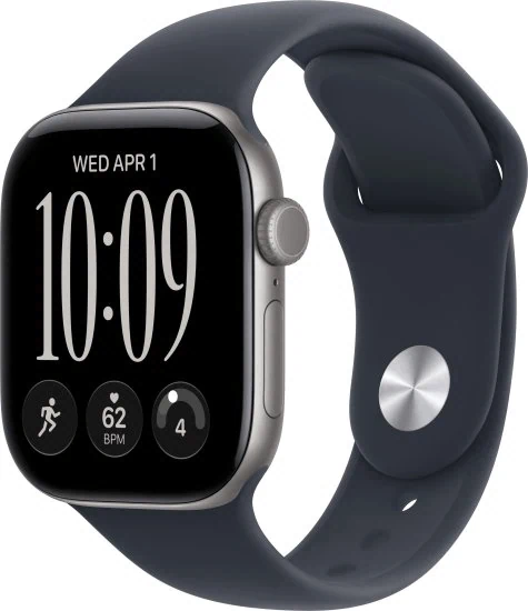 יבואן רשמי-שעון חכם Apple Watch Series 12 42mm Aluminum Case Rubber Sport Band GPS