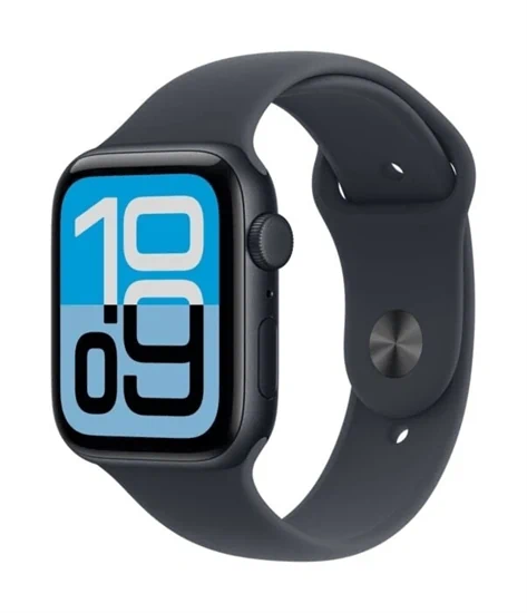 יבואן רשמי-שעון חכם Apple Watch SE 3nd Gen 2025 44mm Aluminum Case Rubber Sport Band GPS