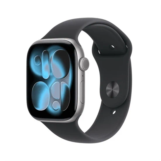 יבואן רשמי-שעון חכם Apple Watch Series 11 46mm Aluminum Case Rubber Sport Band GPS + Cellular