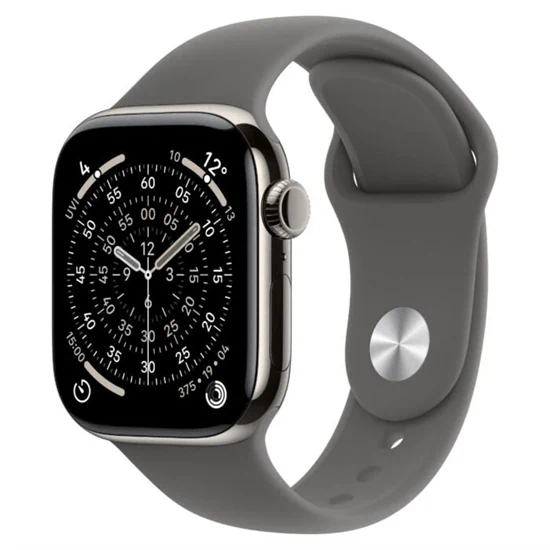 יבואן רשמי-שעון חכם Apple Watch Series 11 46mm Titanium Case Rubber Sport Band GPS + Cellular​